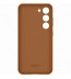 Husa Leather Cover pentru Samsung Galaxy S23, Camel